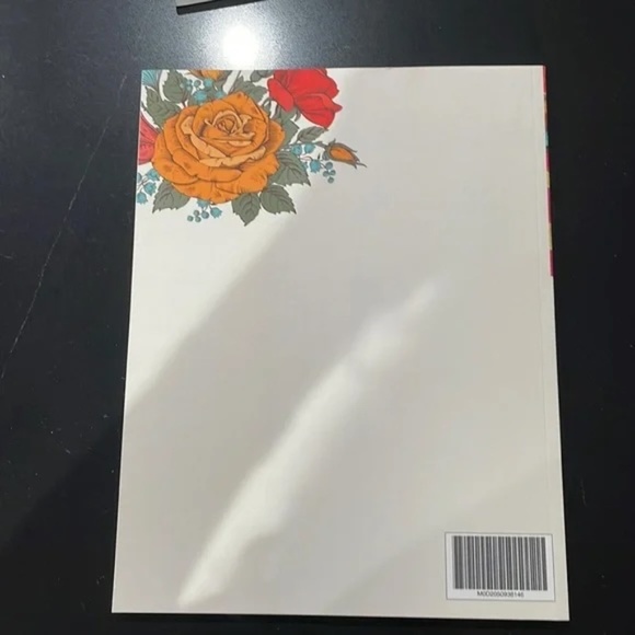 SET: THREE PAPER NOTEBOOKS/ JOURNALS FLOWERS: Personal Journal, NOTES, Red 🌹 - Picture 7 of 10